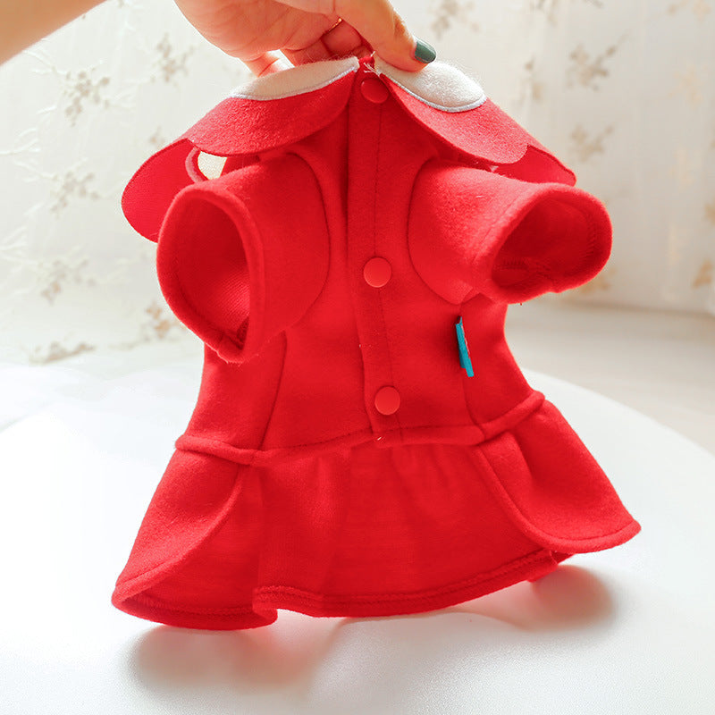 Costume d'automne et d'hiver en tissu de laine pour chien et chat de style britannique
